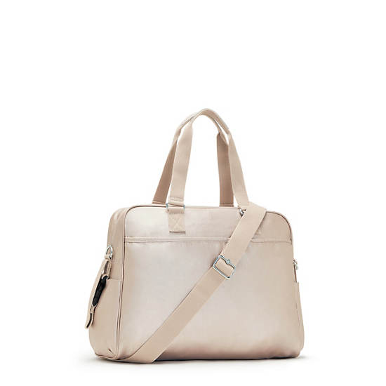 Bolsas Kipling Alanna Classic Metallic Diaper Bag Beige | MX 1238IL